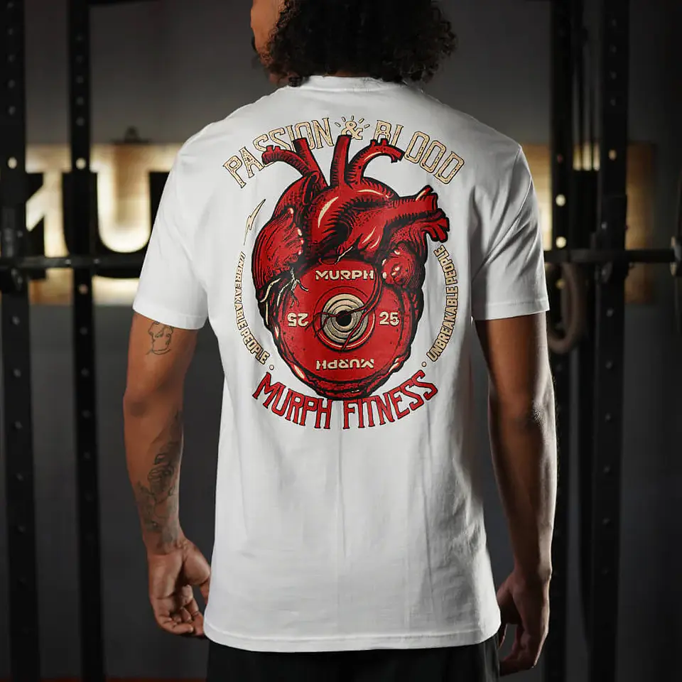 Remera Regular Fit Passion & Blood - Blanco 1