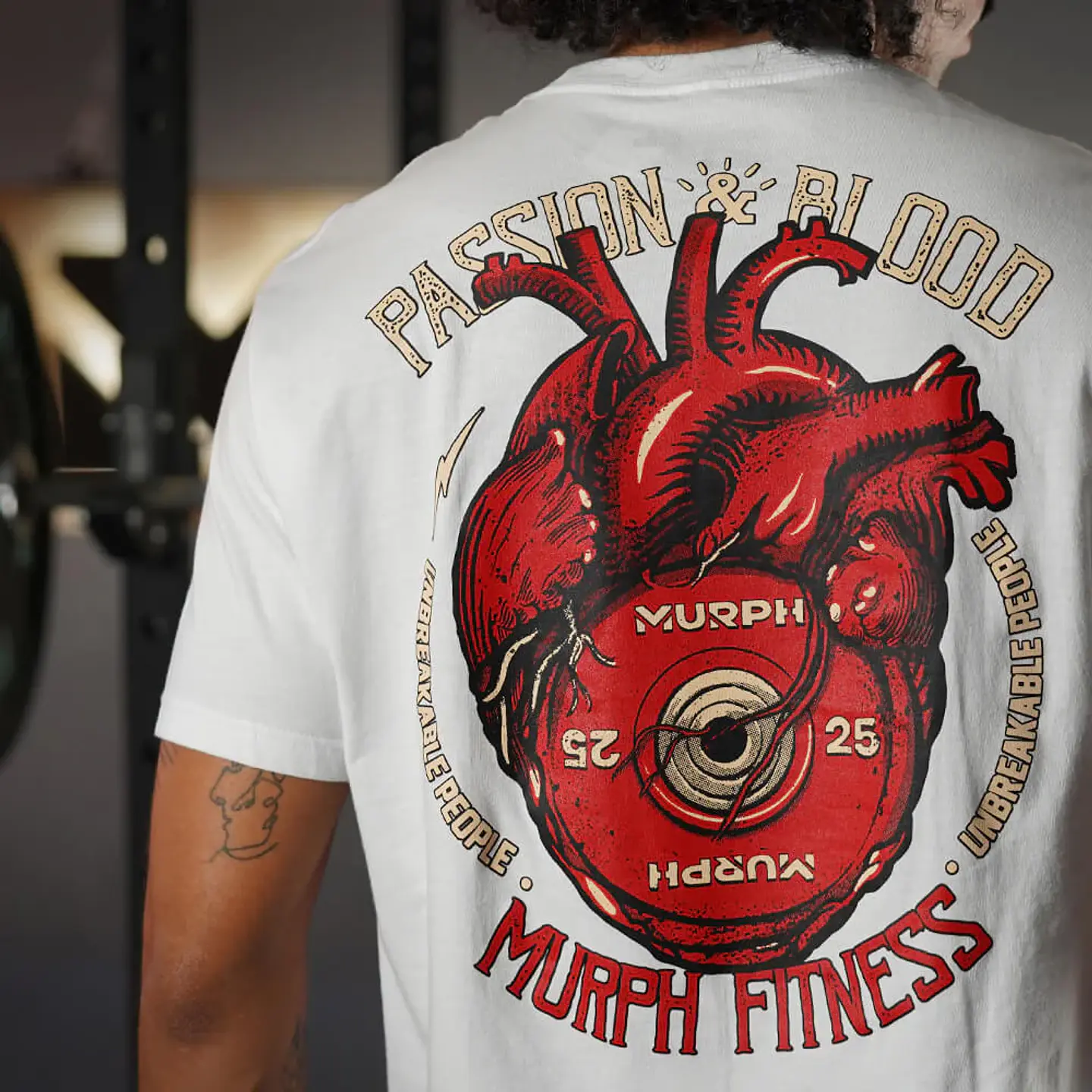 Remera Regular Fit Passion & Blood - Blanco 3