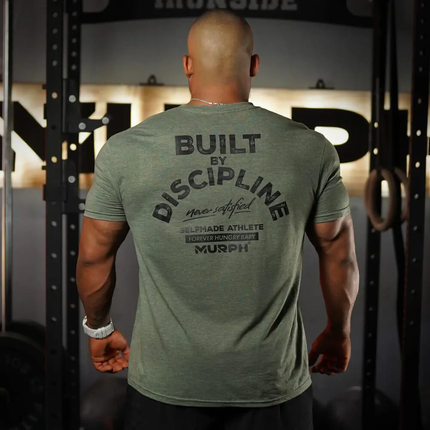 Remera Regular Fit Built By Discipline - Tactical Heather 1