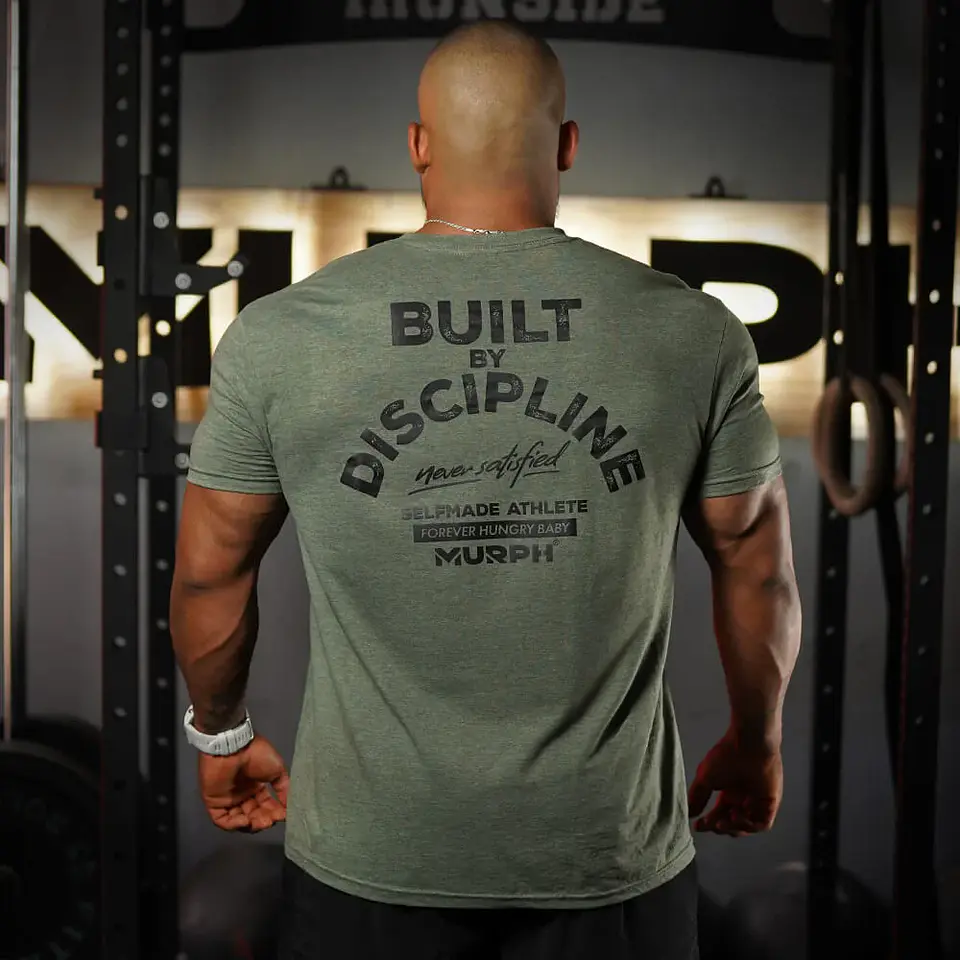 Remera Regular Fit Built By Discipline - Tactical Heather 1