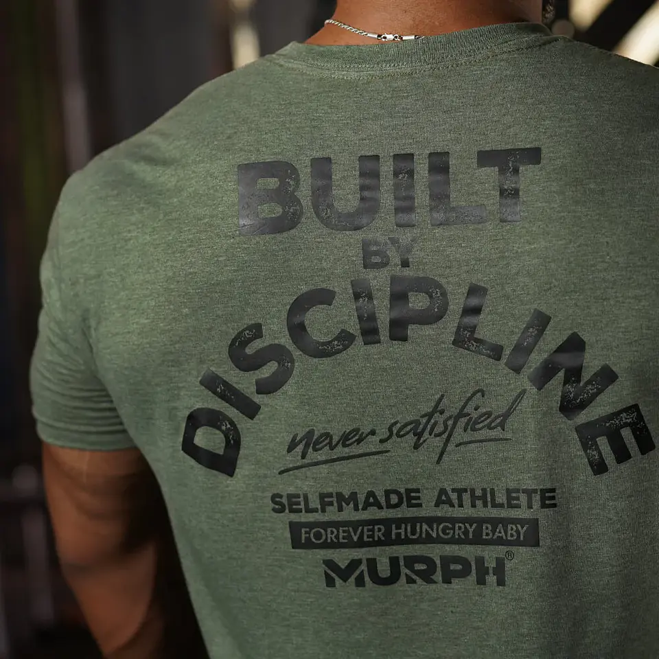 Remera Regular Fit Built By Discipline - Tactical Heather 3