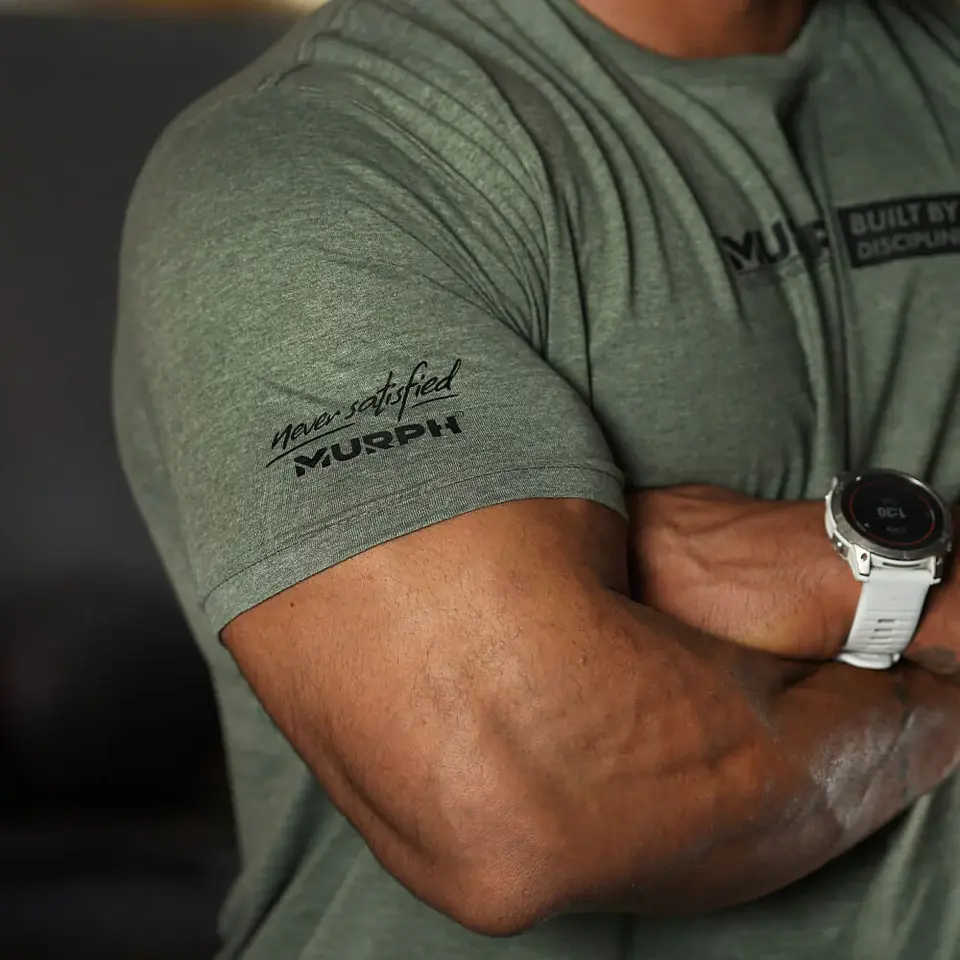 Remera Regular Fit Built By Discipline - Tactical Heather 6