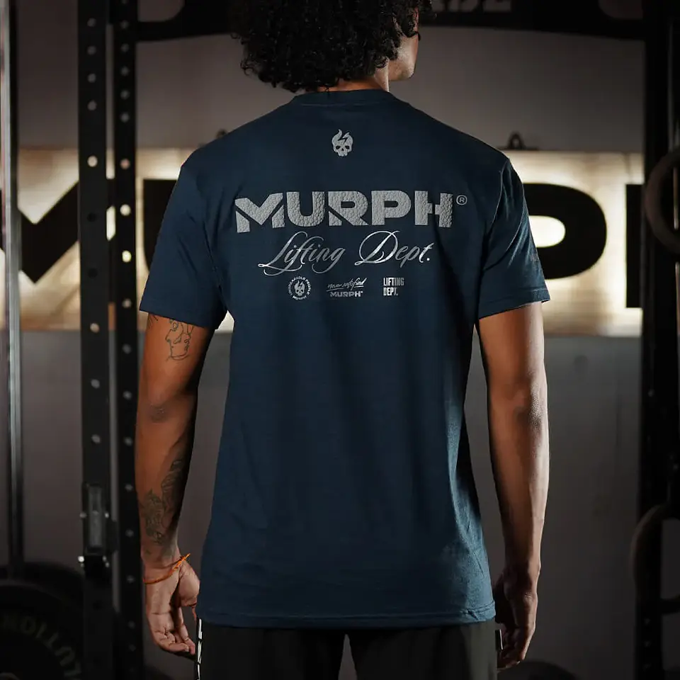 Remera Regular Fit Lifting Dept - Heather Navy 1