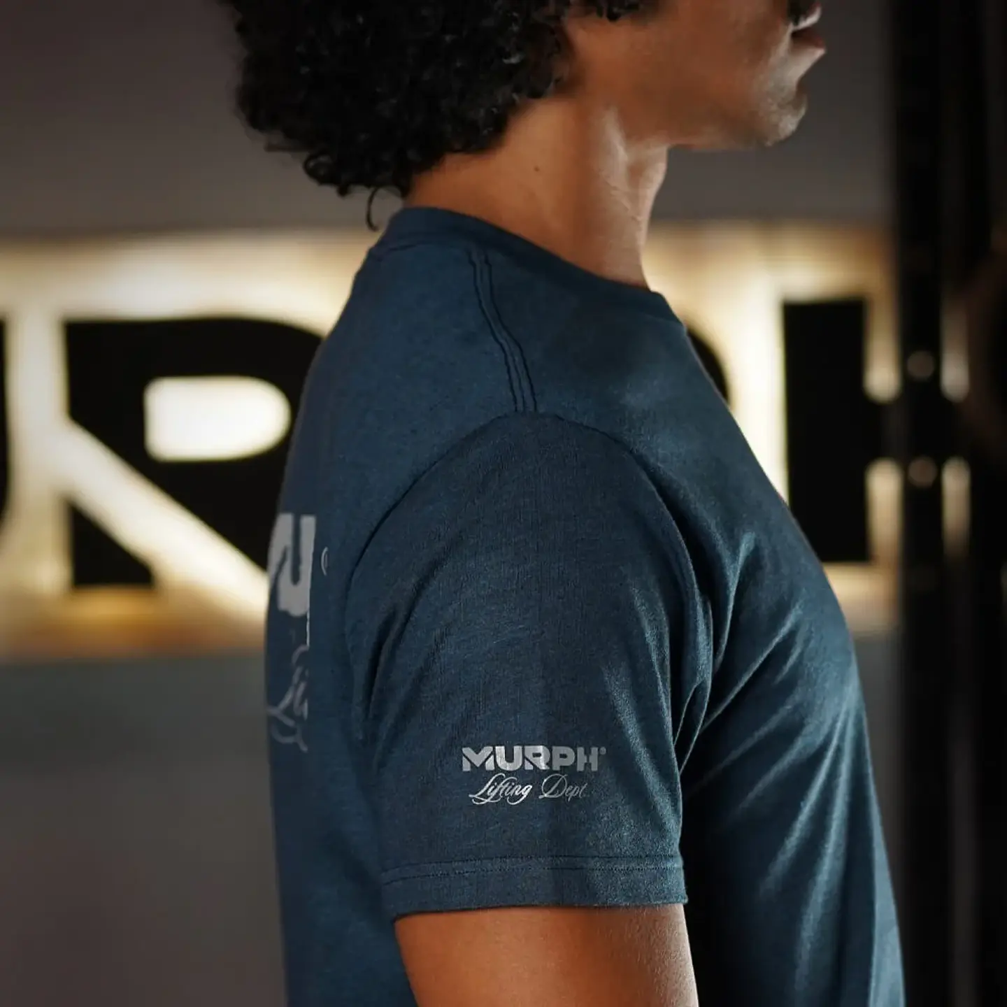 Remera Regular Fit Lifting Dept - Heather Navy 5