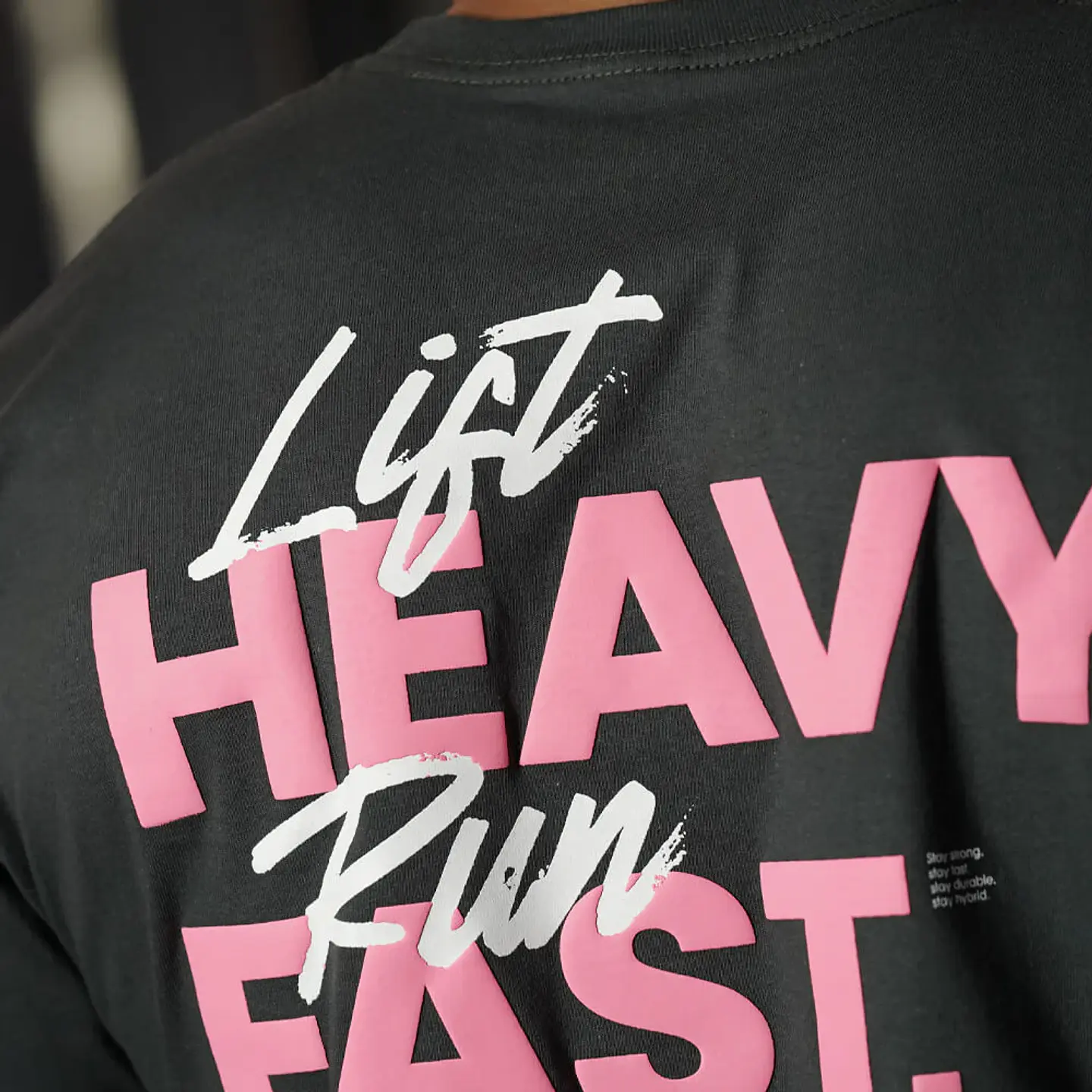Remera Manga Larga LIFT HEAVY & RUN FAST - Gris Charcoal 6