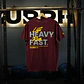 Remera Regular Fit LIFT HEAVY & RUN FAST - Burdeo - Miniatura 2