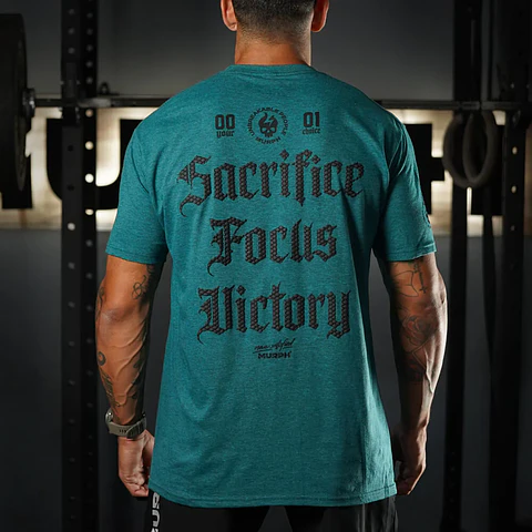 Remera Regular Fit SFV - Heather Turquoise