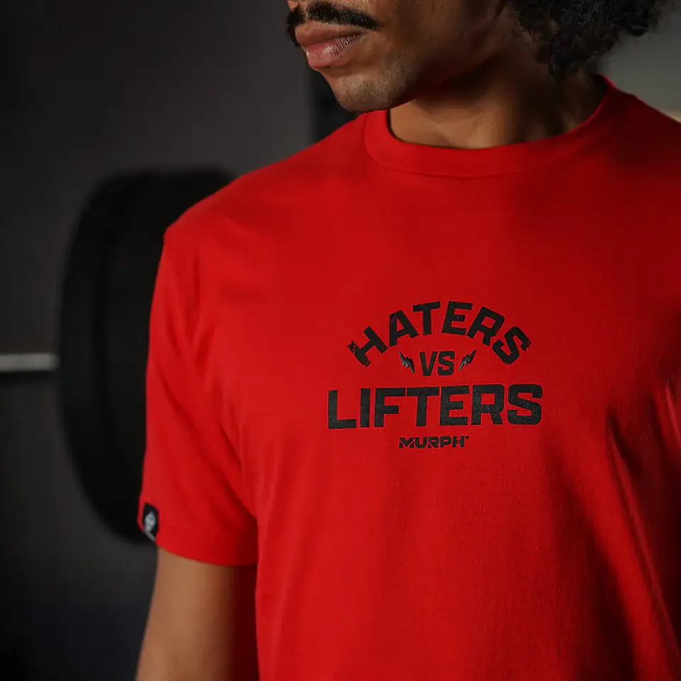 Remera Regular fit Haters Vs Lifters - Rojo 4