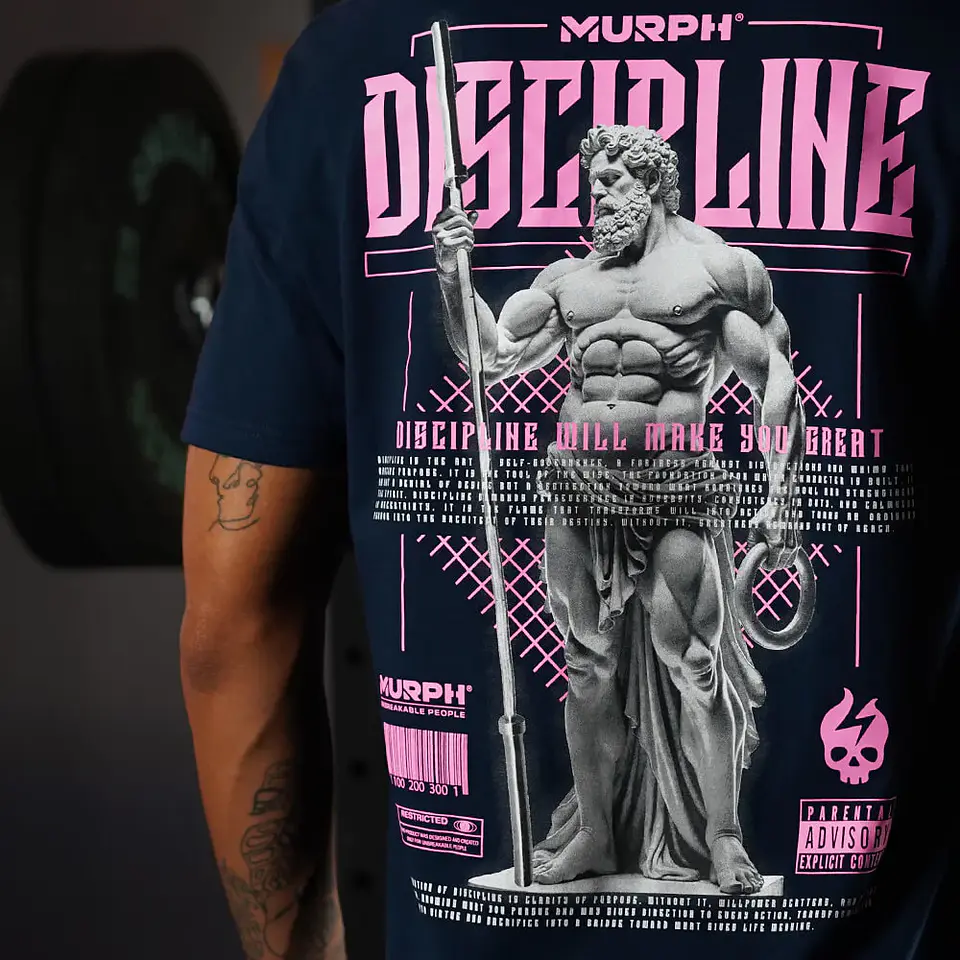 Remera Regular Fit Stoic Discipline - Navy Blue 3