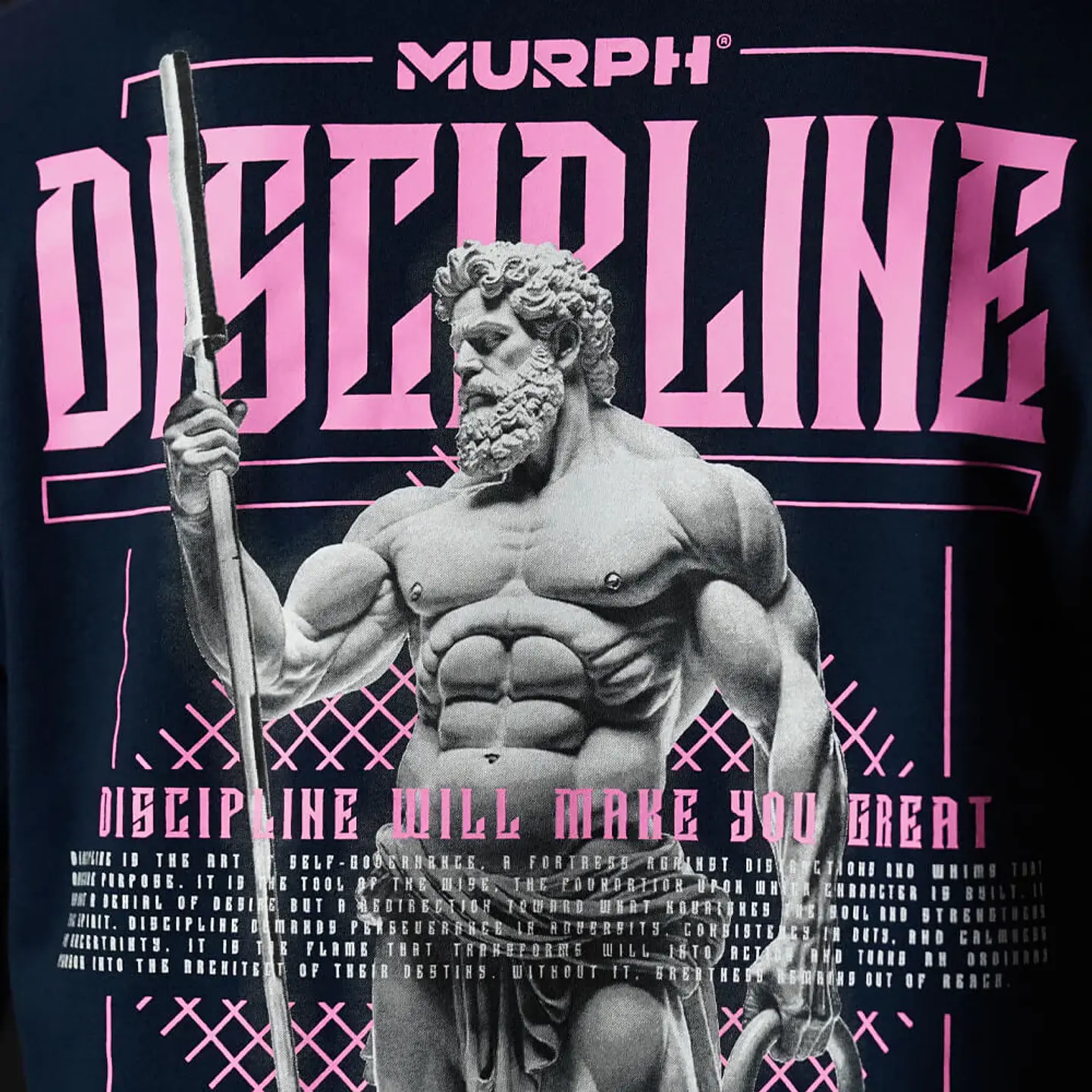 Remera Regular Fit Stoic Discipline - Navy Blue 5