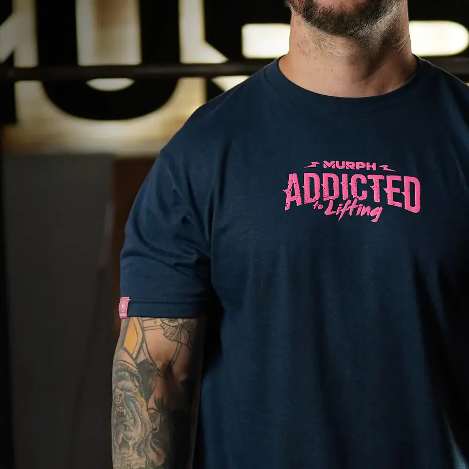 Remera Regular Fit Addicted - Heather Navy 4