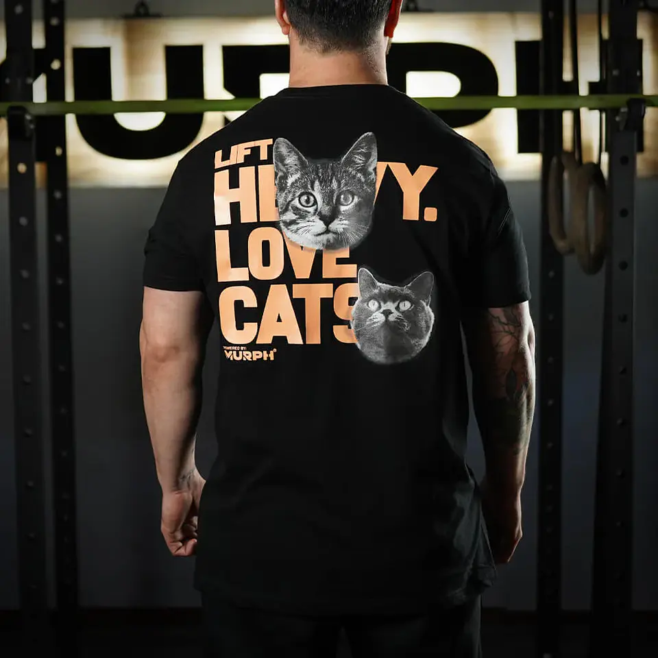 Remera Regular Fit Lift and Cats - Negro  1