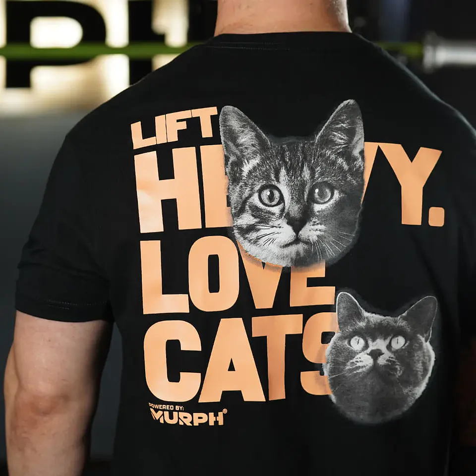 Remera Regular Fit Lift and Cats - Negro  3