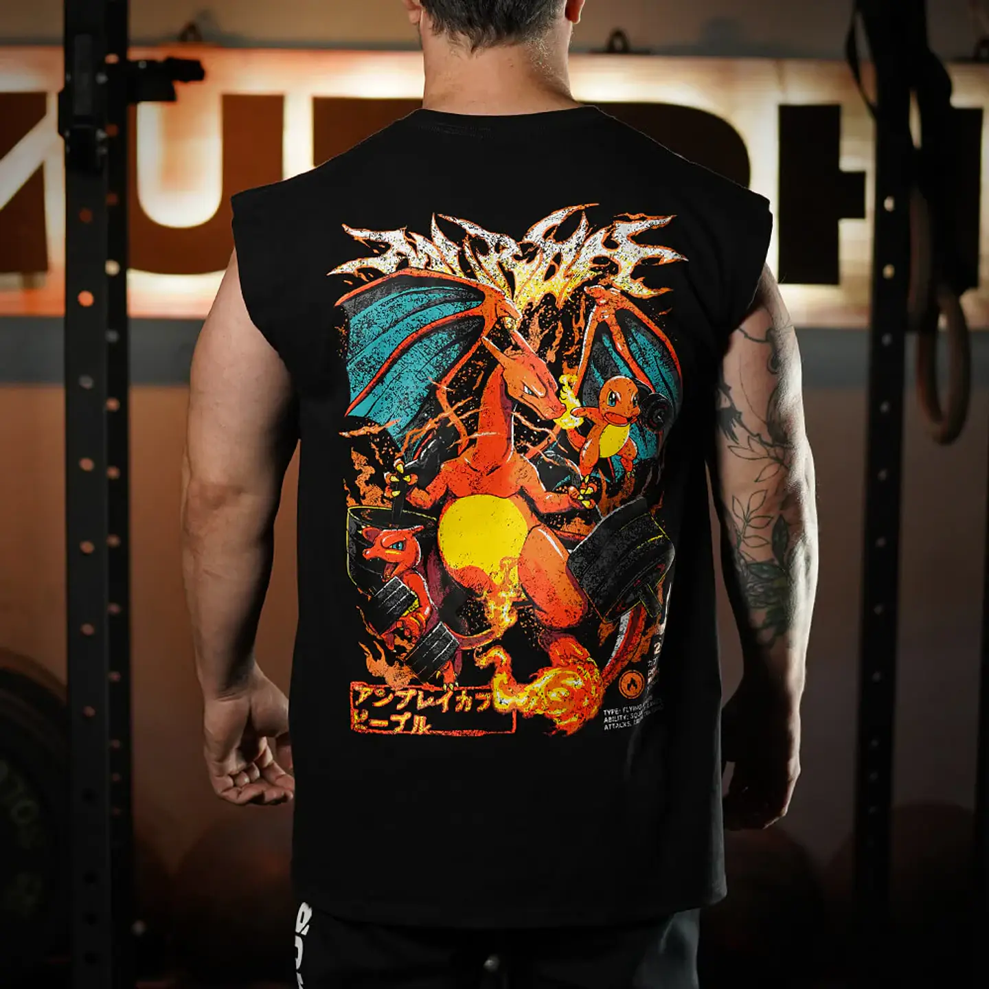 Musculosa Oversize Sleeveless ChariHard 2.0 - Negro 1