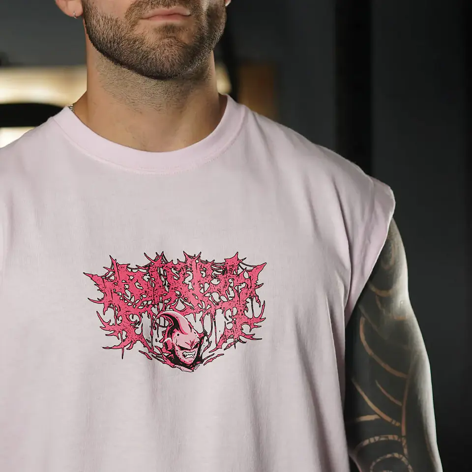 Musculosa Oversize Sleeveless MAJIN BOO - Rosado 4