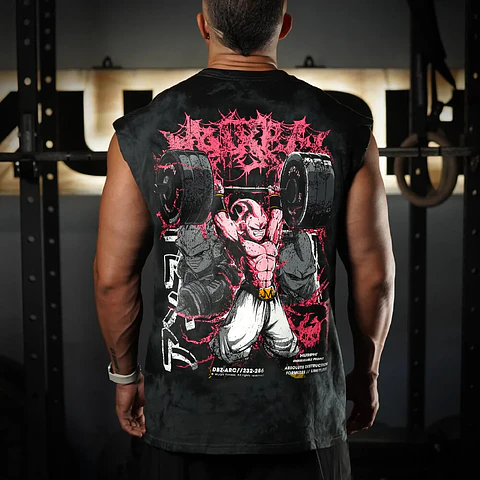 Musculosa Oversize Sleeveless DESTRUCTION - Black Storm