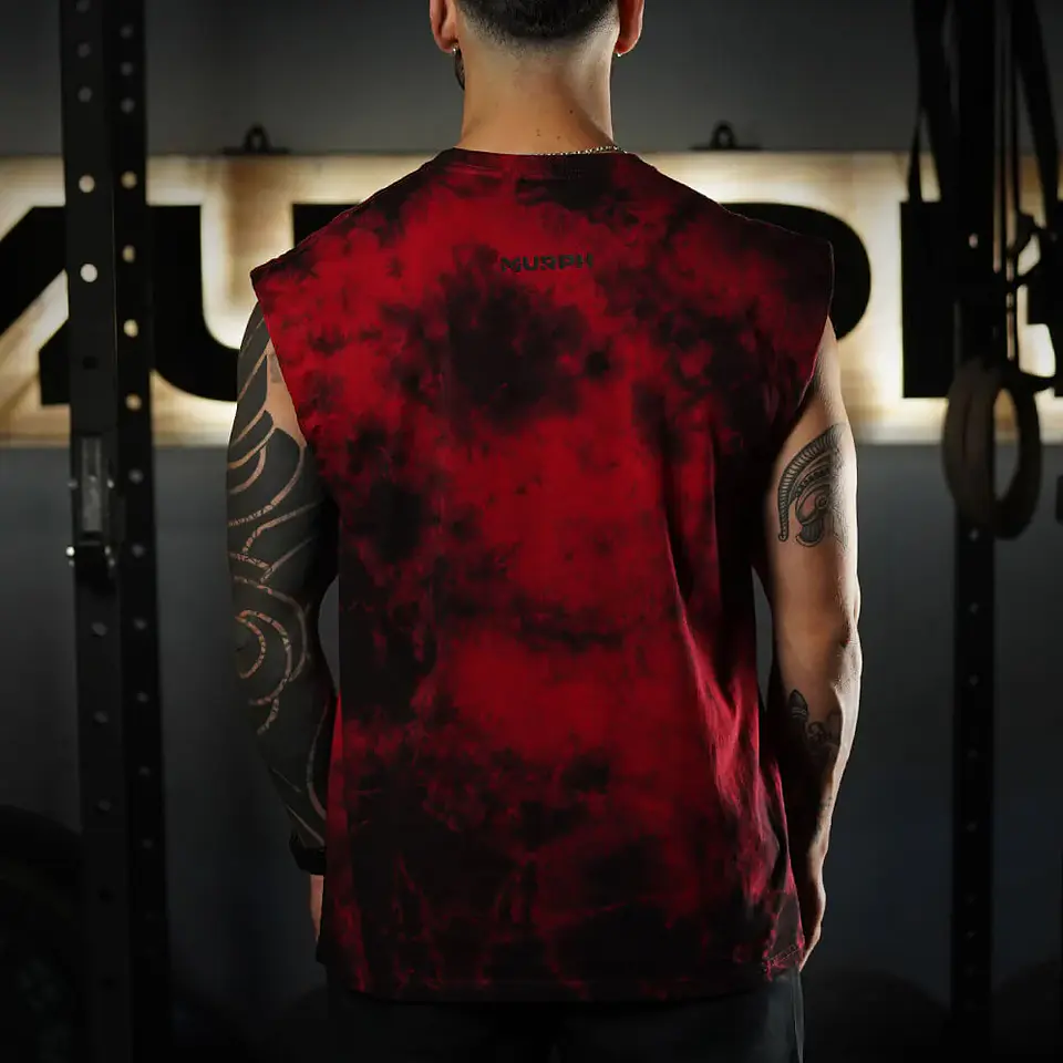 Musculosa Oversize Sleeveless Skull logo - Red Storm 2