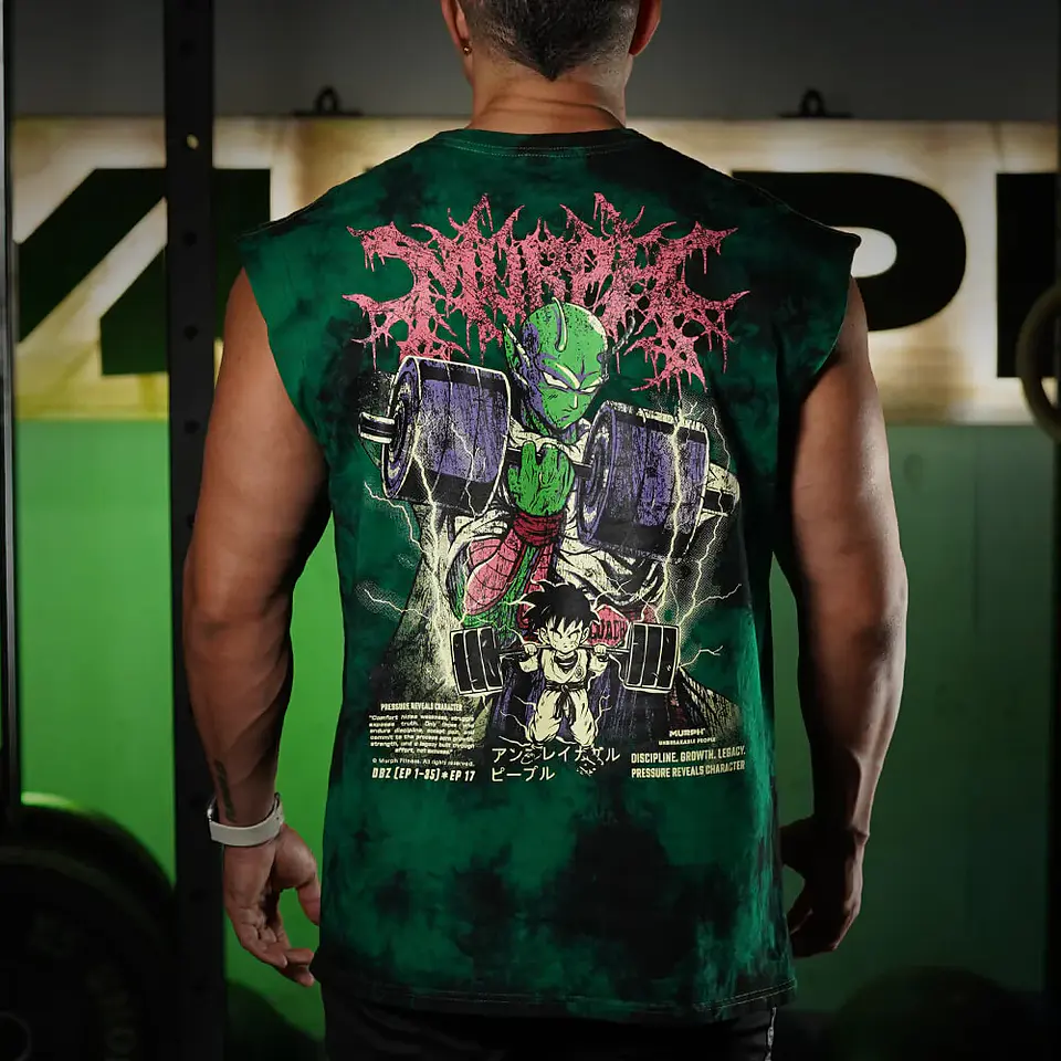 Musculosa Oversize Sleeveless The Master - Green Storm 1
