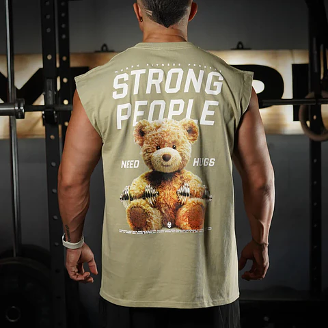Musculosa Oversize Sleeveless TEDDY BEAST - Nut