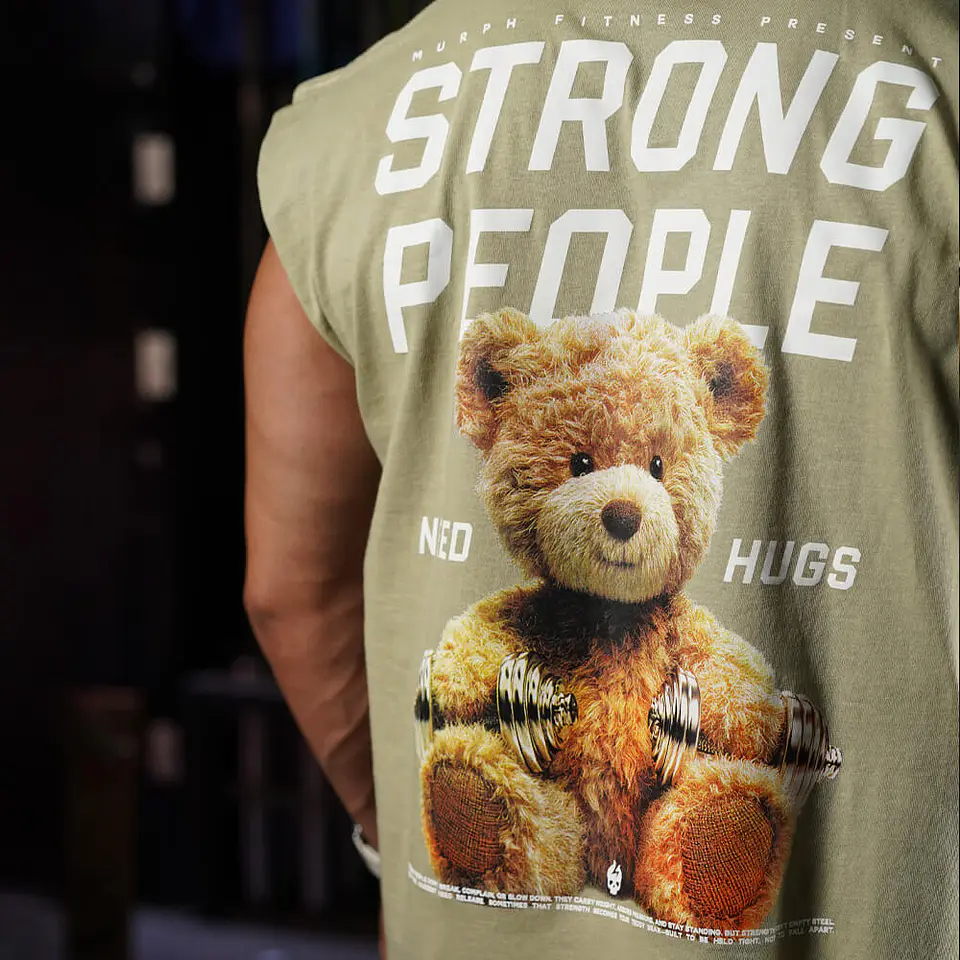 Musculosa Oversize Sleeveless TEDDY BEAST - Nut 3