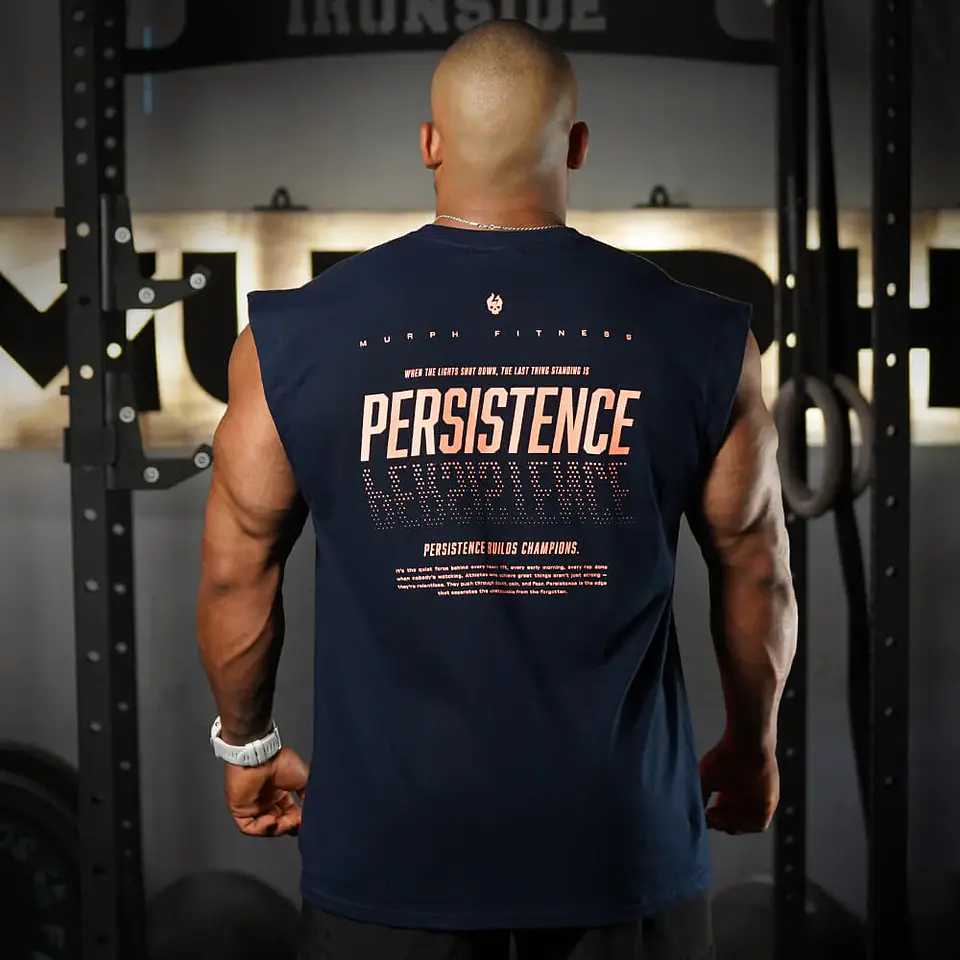 Musculosa Oversize Sleeveless PERSISTENCE - Navy 1