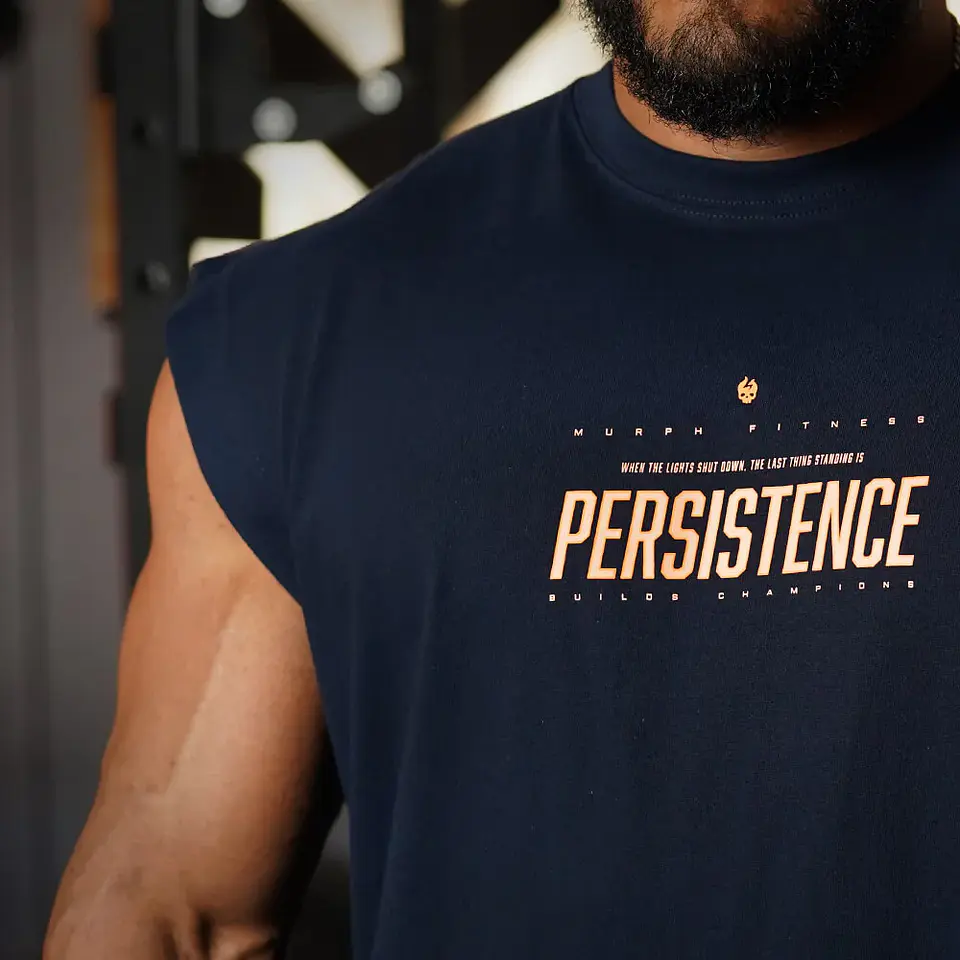 Musculosa Oversize Sleeveless PERSISTENCE - Navy 5
