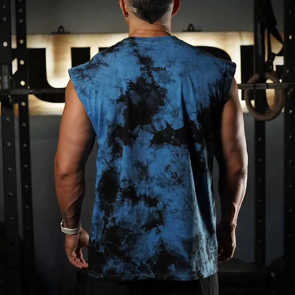 Musculosa Oversize Sleeveless Skull logo - Blue Storm 2