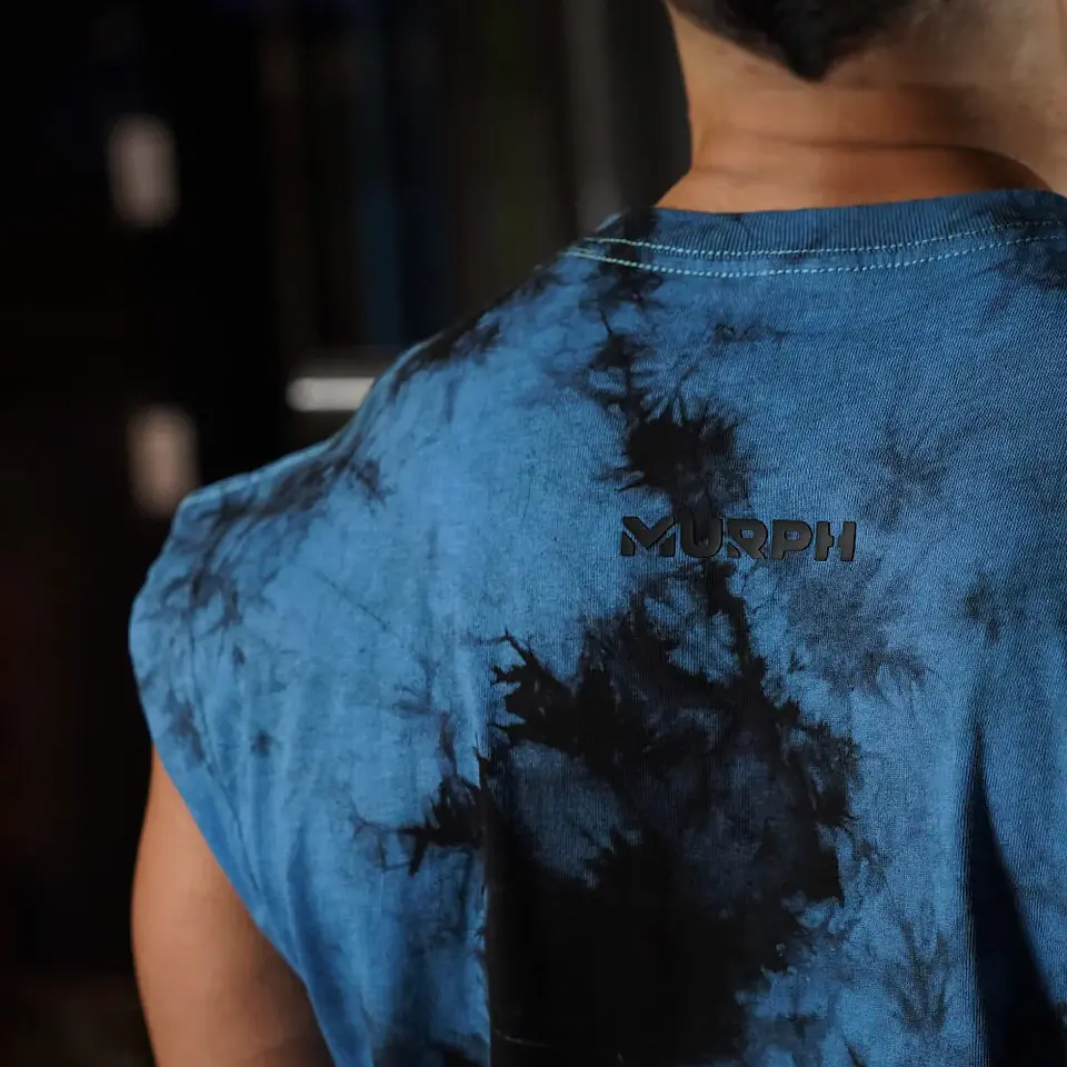 Musculosa Oversize Sleeveless Skull logo - Blue Storm 5