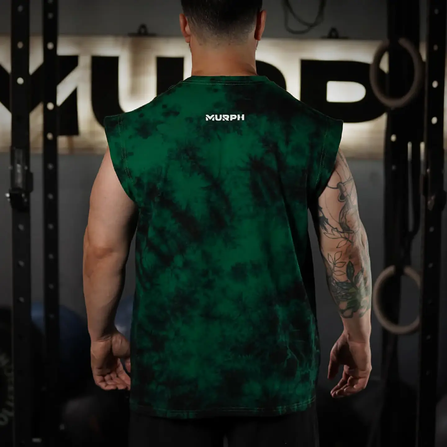 Musculosa Oversize Sleeveless Skull logo - Green Storm 2