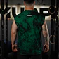 Musculosa Oversize Sleeveless Skull logo - Green Storm - Miniatura 2