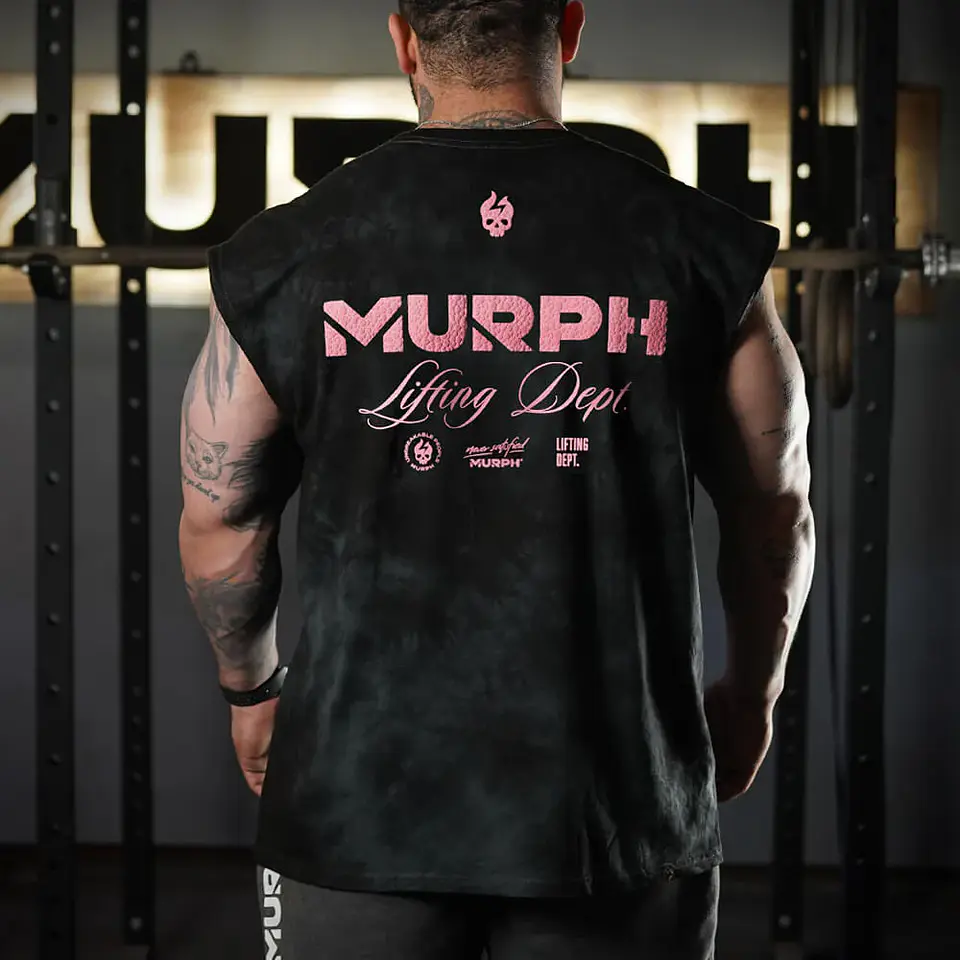Musculosa Oversize Sleeveless Lifting Dept - Black Storm 1