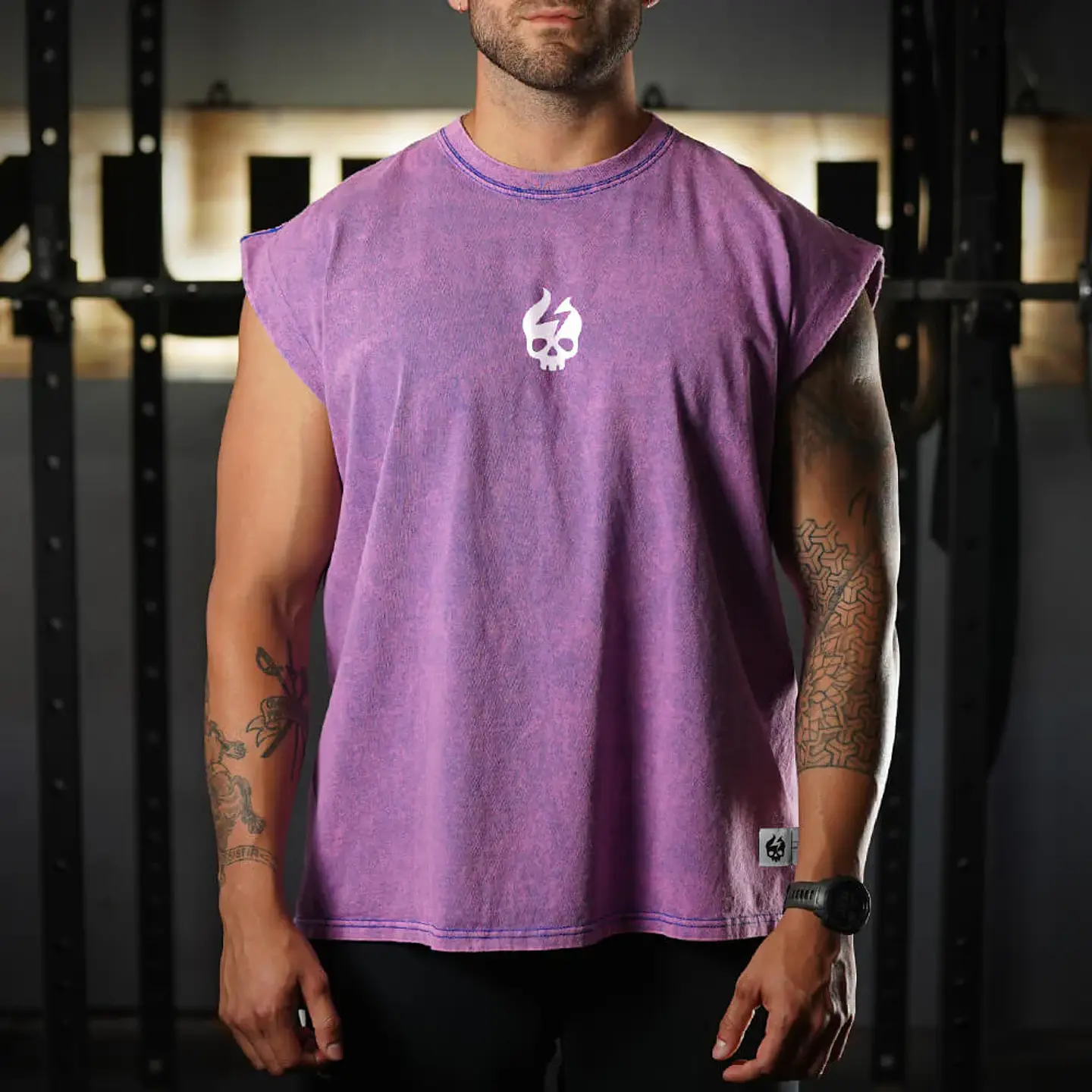 Musculosa Oversize Premium Sleeveless - Acid Purple 1