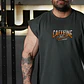 Musculosa  Oversize Sleeveless Caffeine & Barbells - Gris Charcoal - Miniatura 4