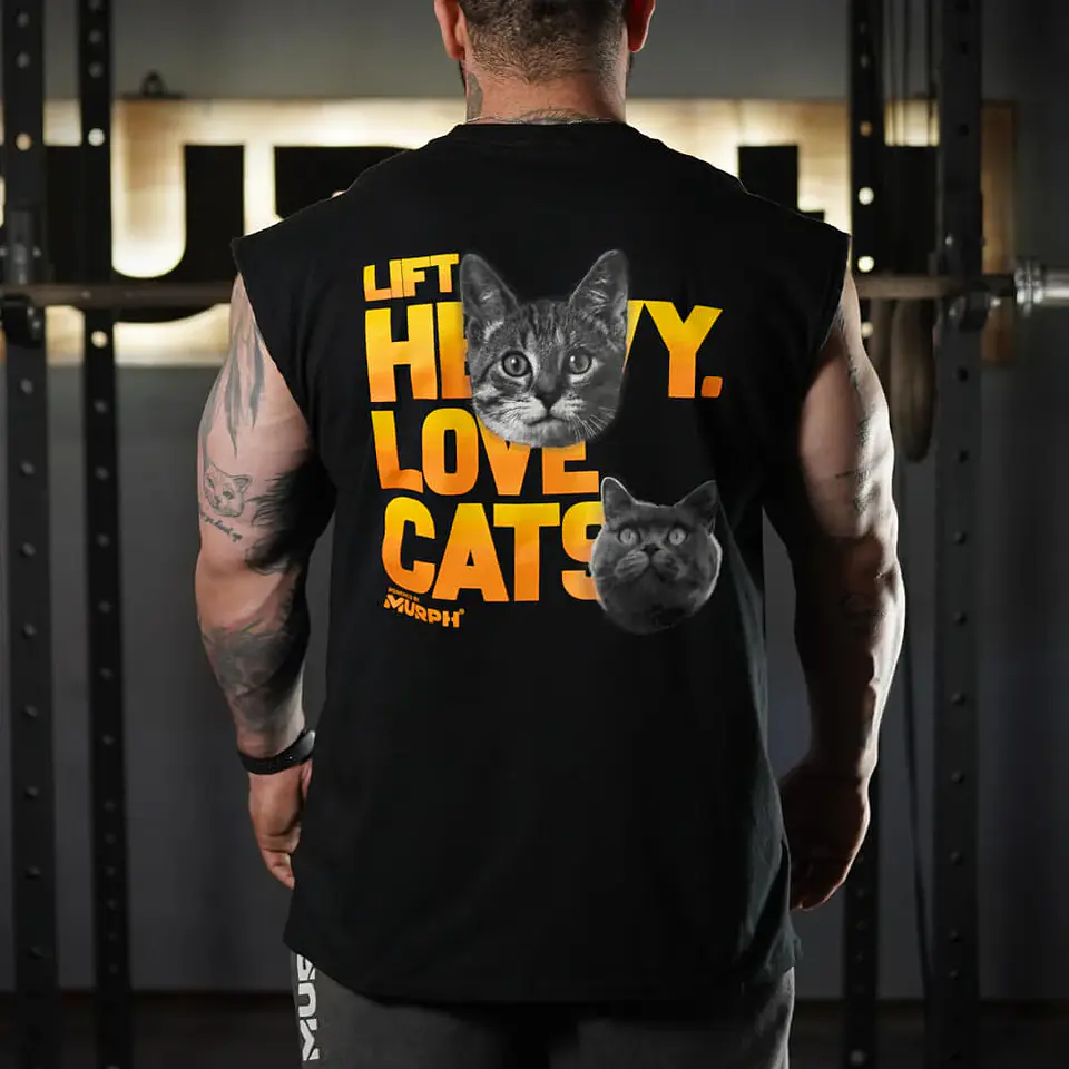 Musculosa Oversize Sleeveless Lift and Cats - Negro 1