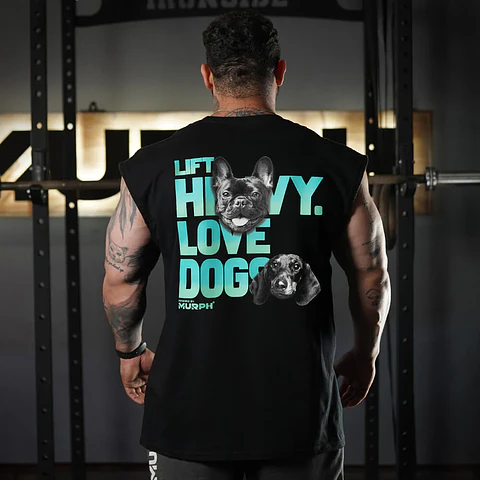 Musculosa Oversize Sleeveless Lift and Dogs - Negro