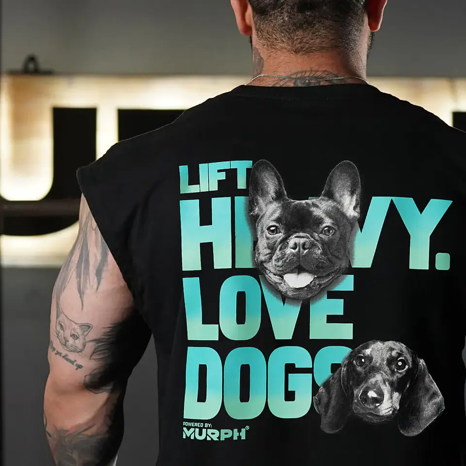 Musculosa Oversize Sleeveless Lift and Dogs - Negro 3