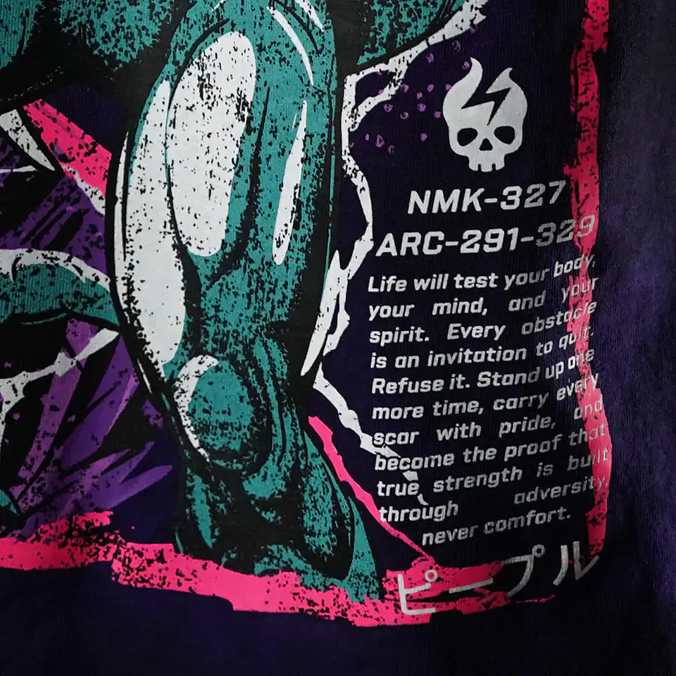 Remera Oversize CRUELTY - Purple Storm 6