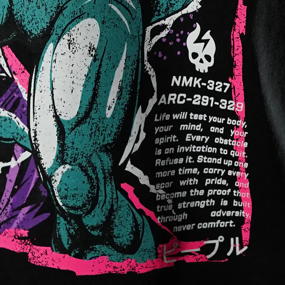 Remera Oversize ICON PREMIUM CRUELTY - Negro 7