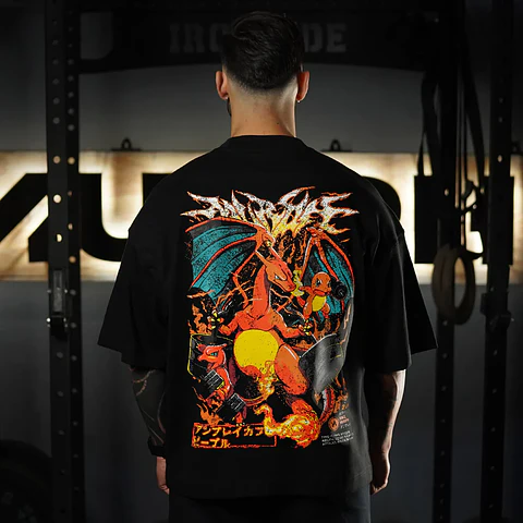 Remera Oversize ICON Premium ChariHard 2.0 - Negro