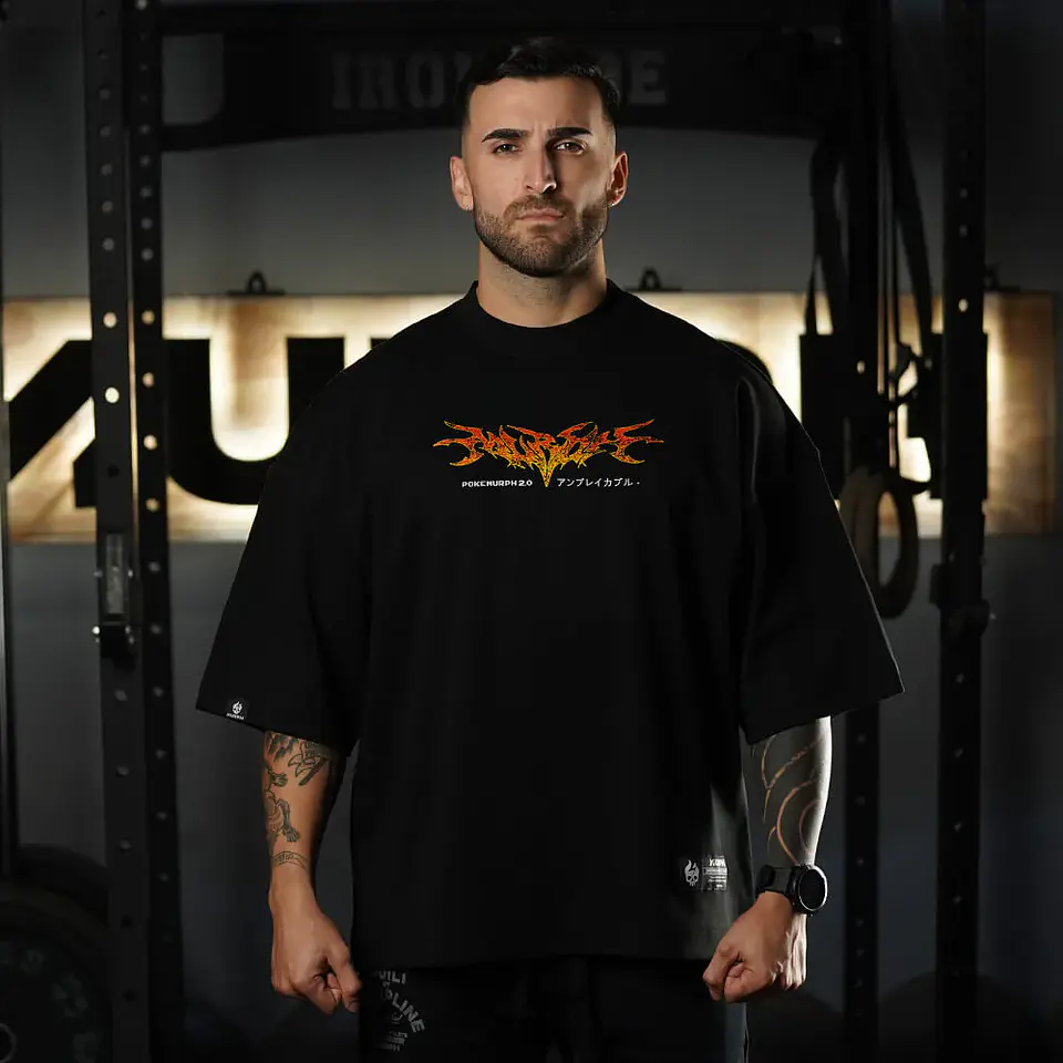 Remera Oversize ICON Premium ChariHard 2.0 - Negro 2