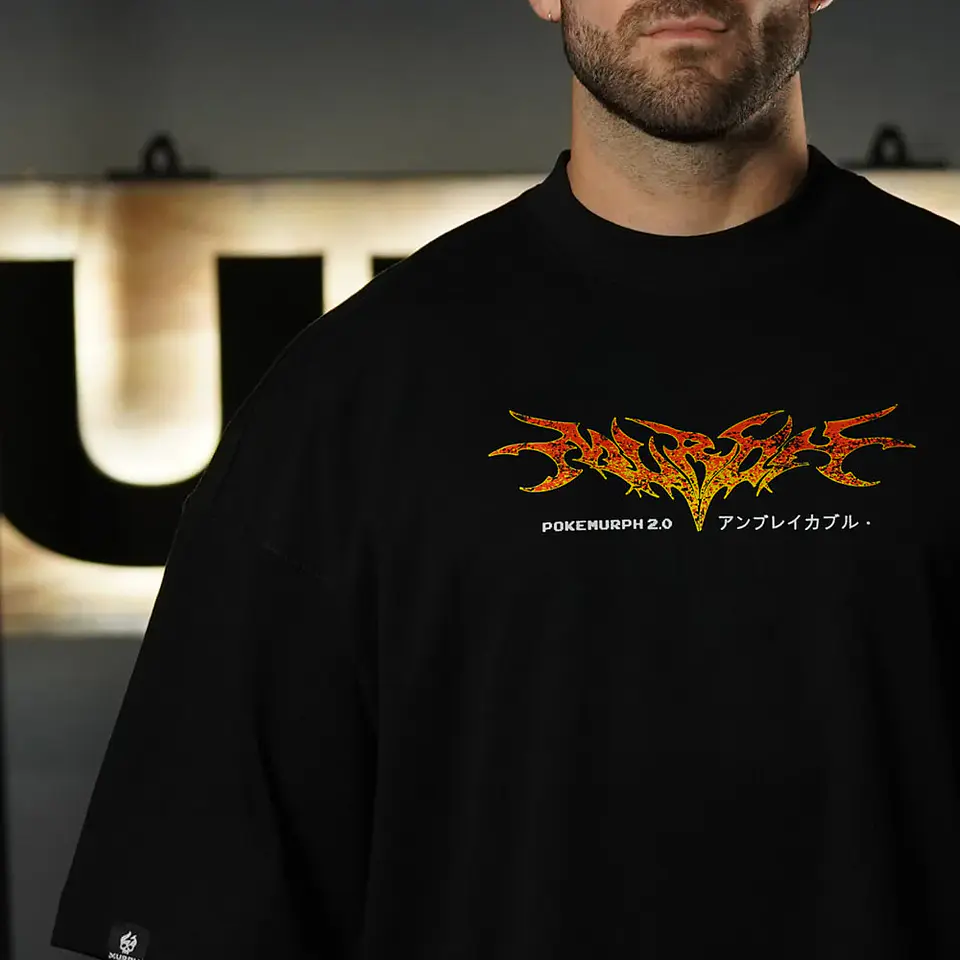 Remera Oversize ICON Premium ChariHard 2.0 - Negro 4