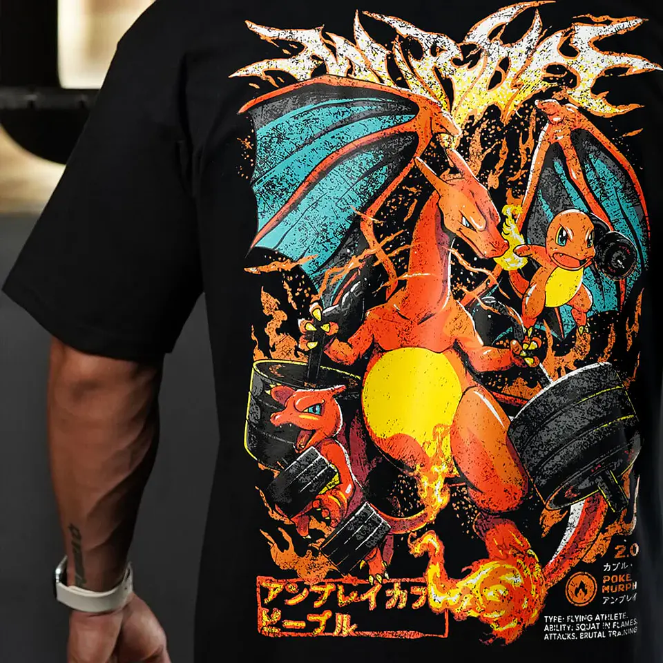 Remera Oversize ChariHard 2.0 - Negro 3