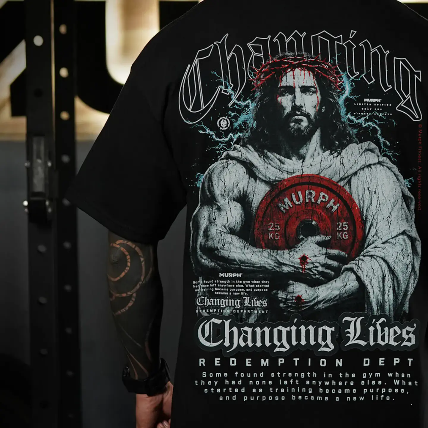 Remera Oversize CHANGING LIVES - Negro 6
