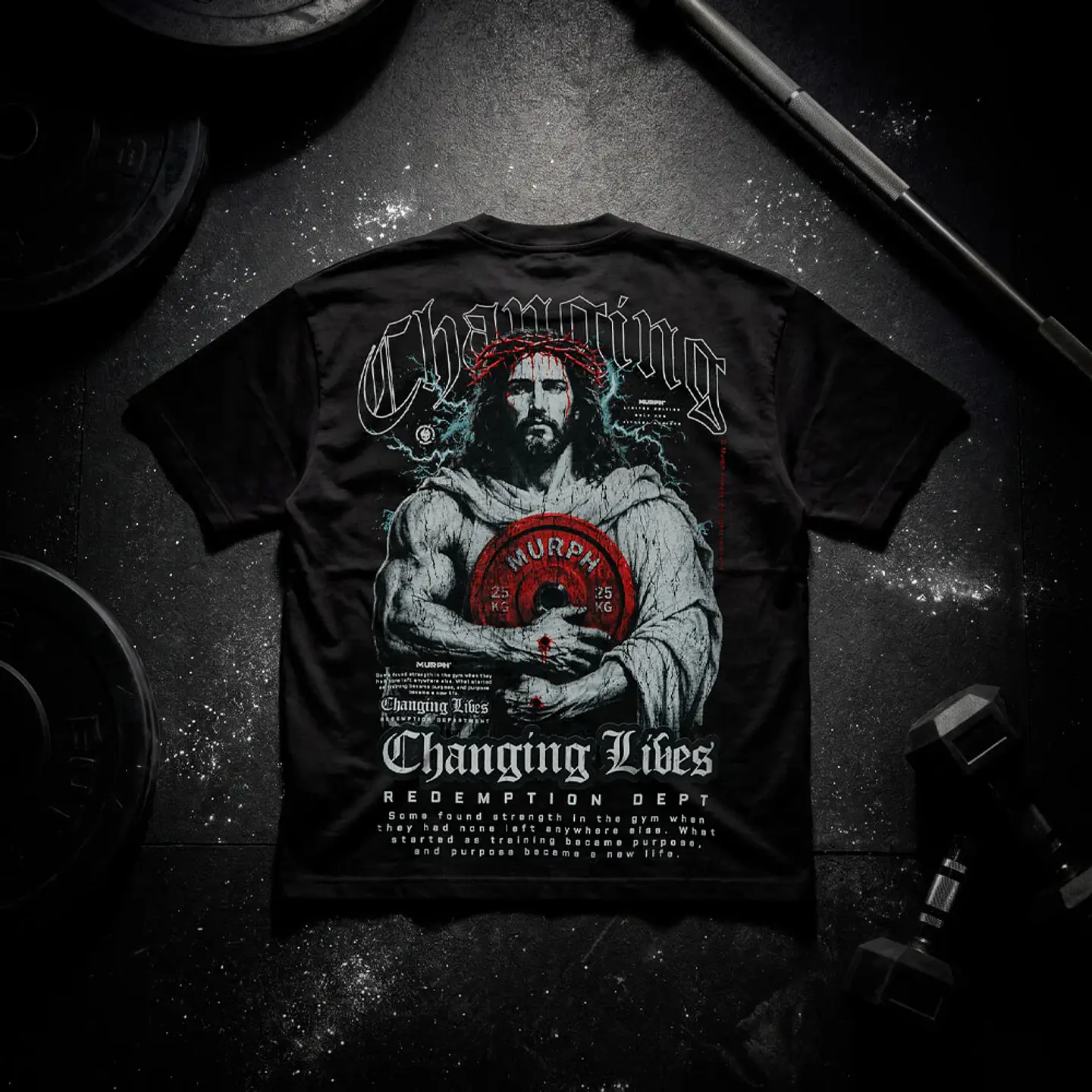 Remera Oversize CHANGING LIVES - Negro 7