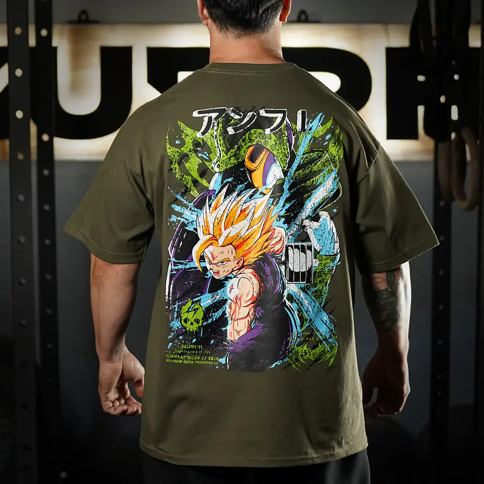 Remera Oversize PERFECTION - Tactical Green 1