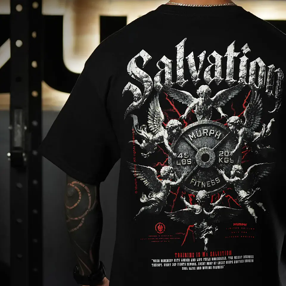 Remera Oversize SALVATION - Negro 3