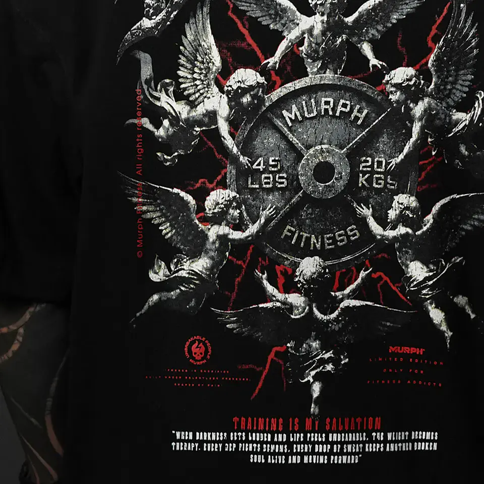 Remera Oversize ICON Premium SALVATION - Negro 7