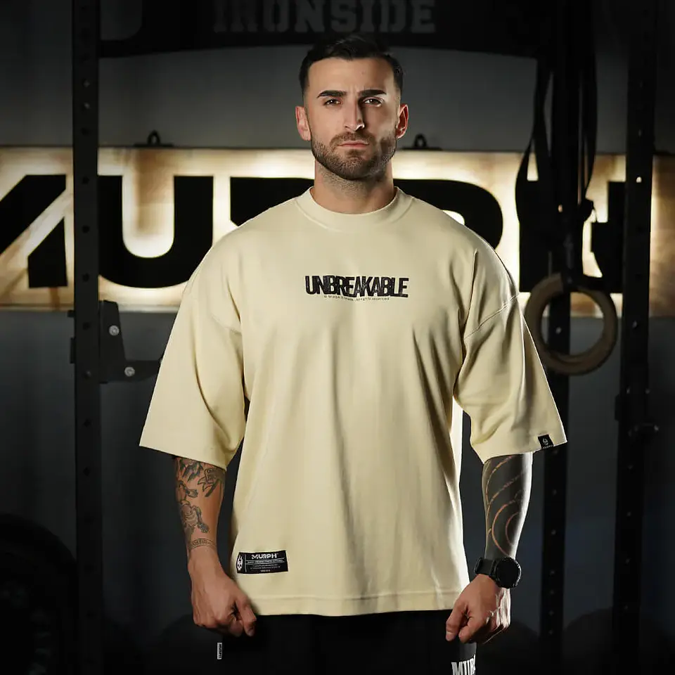 Remera Oversize ICON UNBREAKABLE - Sweet cream 2