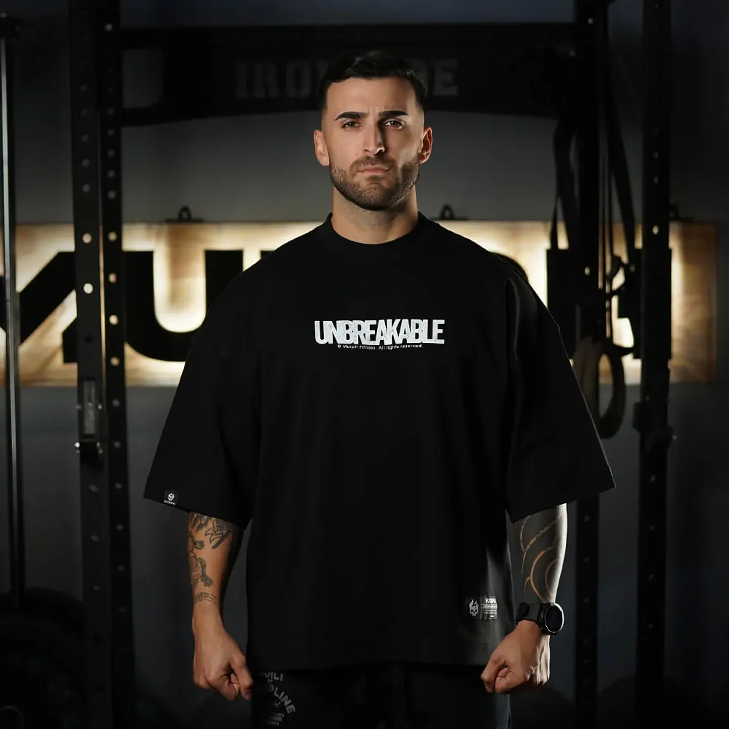 Remera Oversize ICON UNBREAKABLE - Negro 2