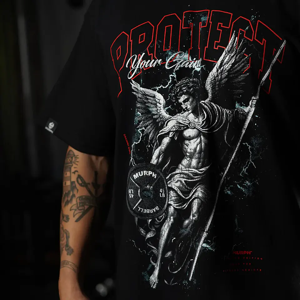 Remera Oversize PROTECT YOUR GAINS - Negro 3